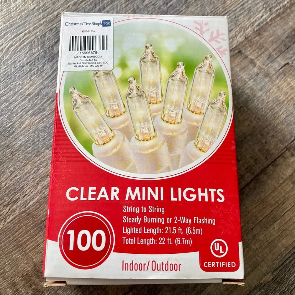 NWT Clear Mini 100 count Lights - 3 boxes